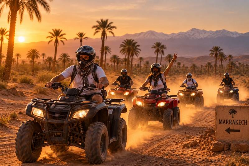 Quad in the Agafay desert near Marrakech